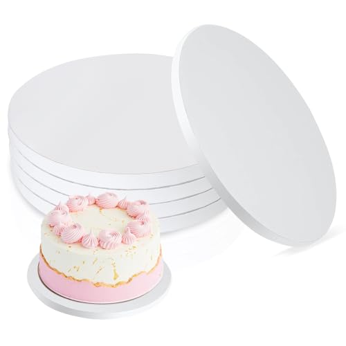 Planche à gâteau ronde rigide de 30,5 cm lot de 5 disques blancs haute densité
