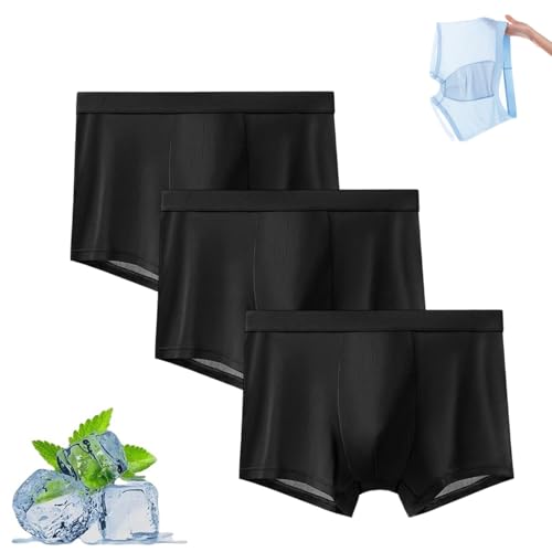 Nuvellor Ice Boxer Pro Ultra Comfortable Premium Silk Underwear, Men Cooling Breathable Stretch Briefs Nuvellor Underwear