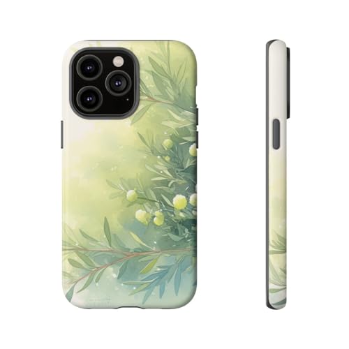 Coque rigide mate iPhone 14 Pro Max protection aquarelle botanique
