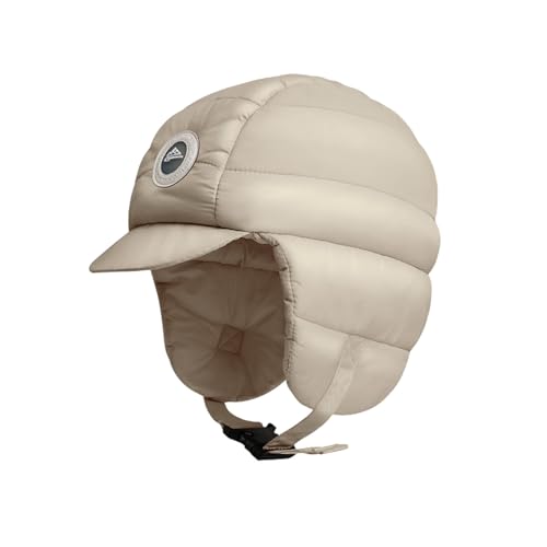 Gorro térmico de invierno con oreja, resistente al viento, para esquí, equitación y actividades en clima frío, caqui, Talla única