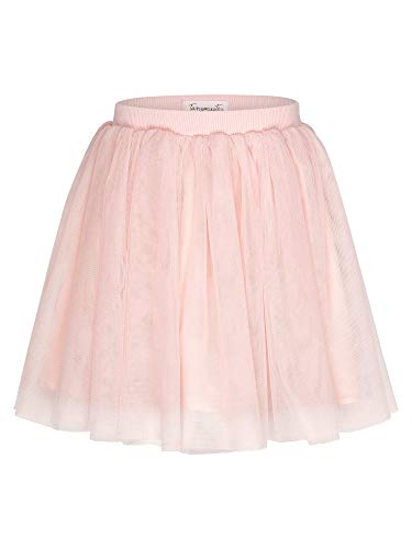 tanzmuster Jupe de Tulle Little Ballerina pour Enfants, Tulle Extra Doux, en Rose, 116/122 (7-8 Ans) Cover
