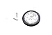 Attwood 6320B7 Multi-Purpose Round Interior and Exterior LED Light, with Black Plastic Bezel