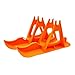 Aymzbd Ski Set Snowboard Snow Board Kit Winter Outdoor Fun Stable Ski Sled Parking Stand for Balance Bikes Walkers, Orange