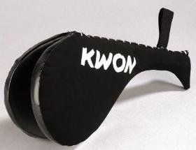 KWON® Doppel Hand Mitt Dark Line Pratze Kunstleder Schlagpolster 4090070 by Kwon