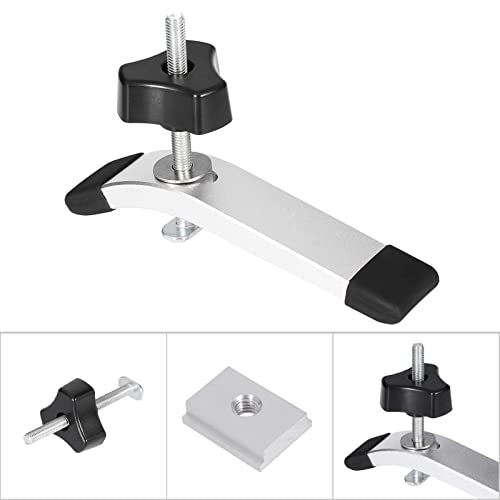 Quick Acting Metal Hold Down Clamp Set, with Plastic Handle, T Track Clamp, Hold Down Clamps, Woodworking Tool - Image 2