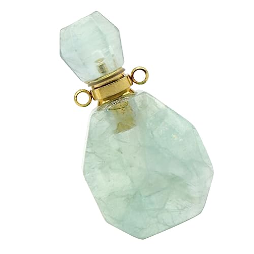 Ciieeo Essential Oil Jewelry Perfume Necklace Pendant Mini Fluorite Perfume Bottle