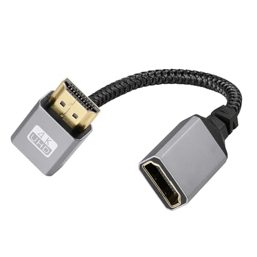 KKM-���u�V���[0.15m 0.3m 0.5m�Z��HDMI �P�[�u���C4k /1080PHDMI �����P�[�u��, HDMI 1.4�I�X-���X 90�xL���^���E����HDMI �����P�[�u�� ����HDMI�ϊ�4K 60Hz HDMI 1.4�P�[�u�� (4K��L