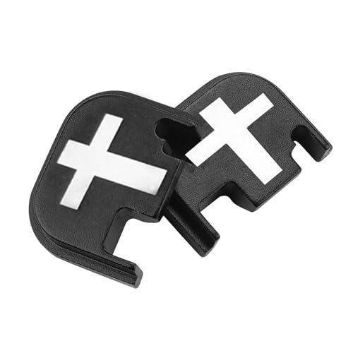 2 Pack Rear Cover Slide Back Plates Gen 1-4 Aluminum Compatible with Glock 17 19 21 22 23 24 26 27 29 30 31 32 33 34 35 36 37 38 39 40 41