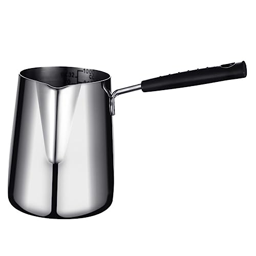 KICHOUSE Mini Friteuse Acier Inoxydable Pot Pratique Multifonctionnel Pour Cuisine Compatible Avec Cuisinières à Induction Et Pour Friture Et Cuisson De Lait Design Compact Et Léger Pour