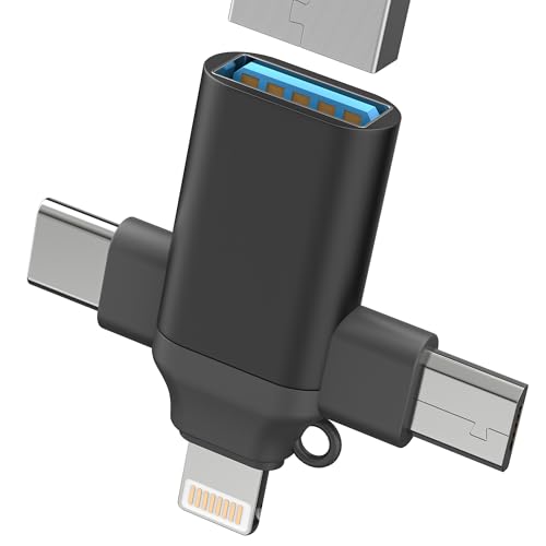 Lightning Micro USB C - USB�A�_�v�^�[ (3in1) OTG 3.0 �P�[�u�� Type C iPhone 17 16 15 14 Pro Max MacBook �R���o�[�^�[ Thunderbolt iPad�|�[�g�J�����t���b�V