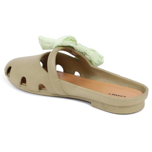 Image of CASSIEY Fashion Slippers For Women slipper Printed Bow design Slip on Flat Sandals