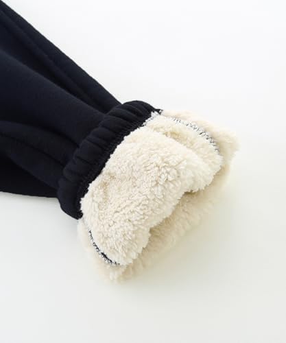 Bumeex Boys Girls' Pull On Sherpa Fleece Lined Winter Warm Sweatpant Jogger Pant 2-14 Years4