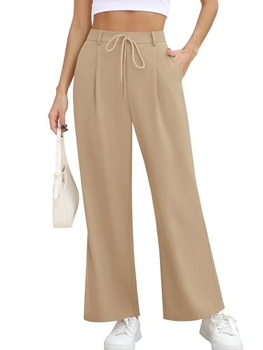 Missufe Damen Freizeit Gerade Hohe Taille Lang Arbeitshose Lounge...
