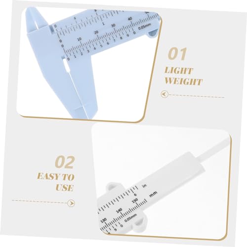 Calibrador de plástico portátil 4 piezas para medir 150mm miniatura 4