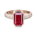 bague tank art deco occasion Style de réglage : le cadre moderne offre une protection maximale pour la pierre centrale tout en conservant un profil élégant