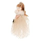 Mini décoration d'arbre de noël en forme d'ange - décorations d'arbre de noël peuvent utilisées comme cadeau amoureux, pour an, noël, etc., décoration d'arbre de noël en forme d'étoile d'ange
