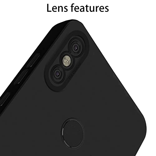 Image of Pikkme Mi Redmi Y2 Back Cover Soft Matte Liquid Silicone TPU | Camera Protection | Shockproof Slim Back Case for Mi Redmi Y2 (Black)