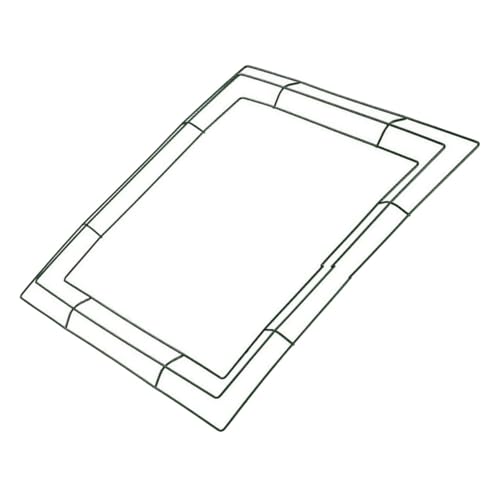 Garneck Square Wreath Frame DIY Floral Wire Wreath Ring Indoor Decorations for Home 40x40cm