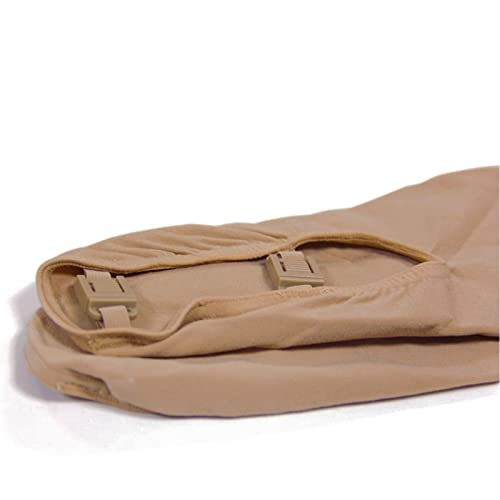 Image of DANCEYOU Ice Figure Skating Tights Footed /Over The Boot for Girls Womens 120 Denier High Stretch Tan 6 Sizes