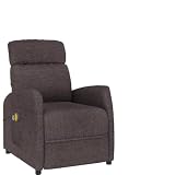 DYRJDJWIDHW sdraio gonfiabile,divano letto gonfiabile matrimoniale,Poltrona Massaggiante Elettrica Marrone scuro in TessutoSuitable for living room, bedroom, dining room