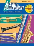 Sheet music Accent on Achievement, Book 1 - B-Flat Clarinet - Bk+CD Book