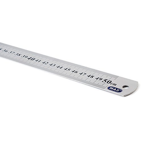 Mas 2350 - Righello in acciaio, 50 cm
