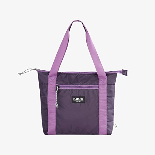 Igloo Eggplant 10-can Packable Puffer Eco-Friendly Softsided Bag