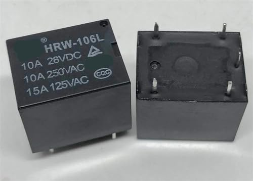 Relé 5 pines HRW-106L 6V componente electrónico T73-1C-10A 2
