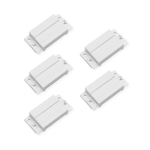Image of Magnetic Reed Switch NC NO COM Surface Mount Wired Door Window Contact Sensor with Cover for Home Security and Burglar Alarm Systems MC-31 5pcs