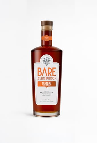 BARE Zero Proof® Bourbon Whiskey Non-Alcoholic BOURBON with Oak, Vanilla, Caramel Notes - Ideal for...