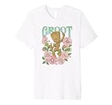 Marvel Guardians Of The Galaxy Groot Floral Dance Poster Premium T-Shirt