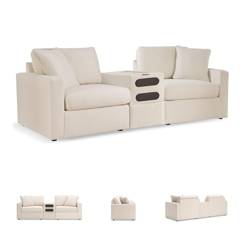 Image of Signature Design by Ashley Small Sectional Sofa with Audio Console