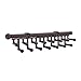 Rev-A-Shelf CTR-14-ORB 14 Inch Pull Out Closet Tie and Scarf Closet Organizer Storage Rack with 15 Non-Slip PVC Coated Hooks, Oil-Rubbed Bronze
