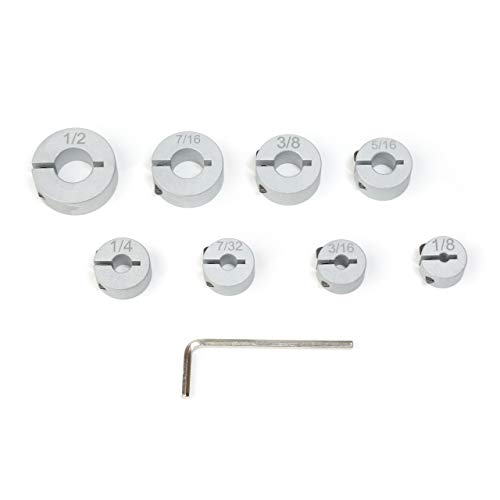 Aluminum Stop Collar Set - Drill Bit Depth Stop - Superior Split Ring