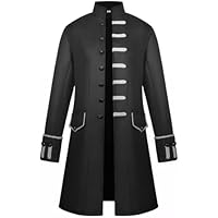 Abrigo steampunk para hombre, abrigo de Halloween, chaqueta