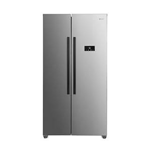 Bauknecht SBS C90 IN Side-by-Side Kühl-Gefrierkombination, 532 l, Dual Cool Total NoFrost, getrennt regelbar, Superkühlfunktion, Inverter-Kompressor, leise 39 dB, Edelstahloptik