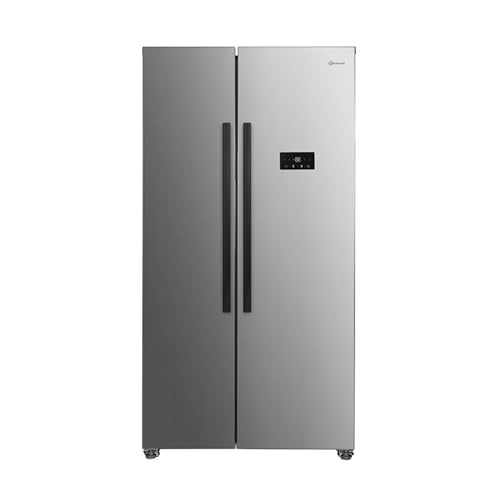 Bauknecht SBS C90 IN Side-by-Side Kühl-Gefrierkombination 532 l Dual Cool Total NoFrost getrennt regelbar Superkühlfunktion Inverter-Kompressor leise 39 dB Edelstahloptik