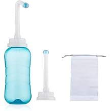Peri Bottle for Postpartum and Perineal Care - Portable Travel Bidet Sprayer for Women or Men - Handheld Jet Spray Bottle for Toilet - Upside Down Perineal Bottle, 16.9oz/500ml,Blue
