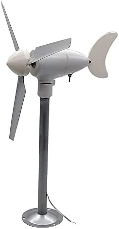20W DIY Micro Wind Turbine Model, 3-Phase Permanent Magnet Brushless Power Generation 3 Blades 1-20v Blade Rotation Diameter: 350mm Wind Turbine