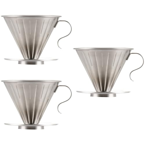 LIFKOME 3 Peças Filtro De Malha Fina Despeje Sobre Filtro De Chá Solto Acessórios Para Máquina De Ca