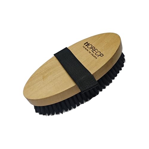 MORECP Wooden Horse Brush. Professional Horse bursh for grooming,easy to remove mud, dust, dirties.