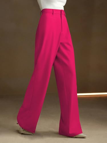 Image of KERI PERRY Trousers for Woman Pants Women's Formal Office Korean | Black Beige Track Pant | Straight | Cotton Spandex Stretchable Trouser | High-Waisted Bottom Wear