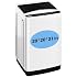 1.0 Cu.ft Portable Washing Machine for Home & Apartment, Full-Automatic Clothes Washer with 6 Water Level & 10 Wash Cycles, Drain Hose Included, White