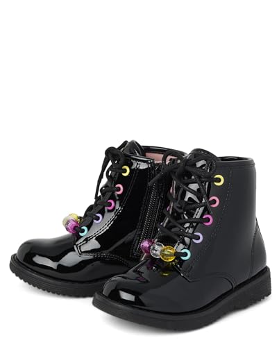 The Children's Place Girl's Baby Toddler Lace Up Combat Boots2
