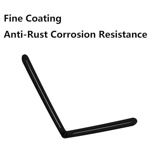 Code d'angle mobile en acier inoxydable durable pour étagère robuste - 4 pcs - 4