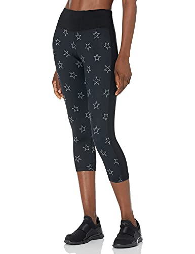 (45% OFF) High-Waisted Star Cropped Workout Leggings $12.57 Deal