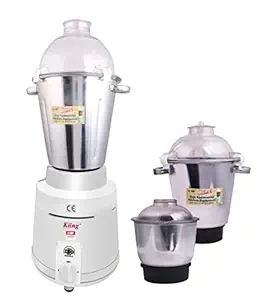 KIING 1800 Watt Commercial Mixer Grinder with 3 jars in ABS body for hotel and restaurants