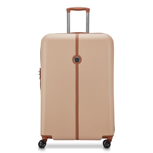 Image of DELSEY PARIS Lucette 76 cms Large Check-in ABS /Polycarbonate Hard Sided 8 Wheels and Expandable Spinner Suitcase /Trolley Bag for Travel with TSA Lock- Sand