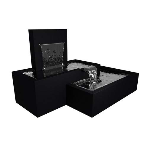 Round Wood Aluminium Cascade Pond 220 x 135 x H.130cm - 128kg