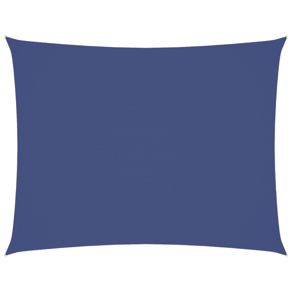 Voile d'ombrage rectangulaire 3x4,5 m bleu imperméable en tissu Oxford pour jardin
